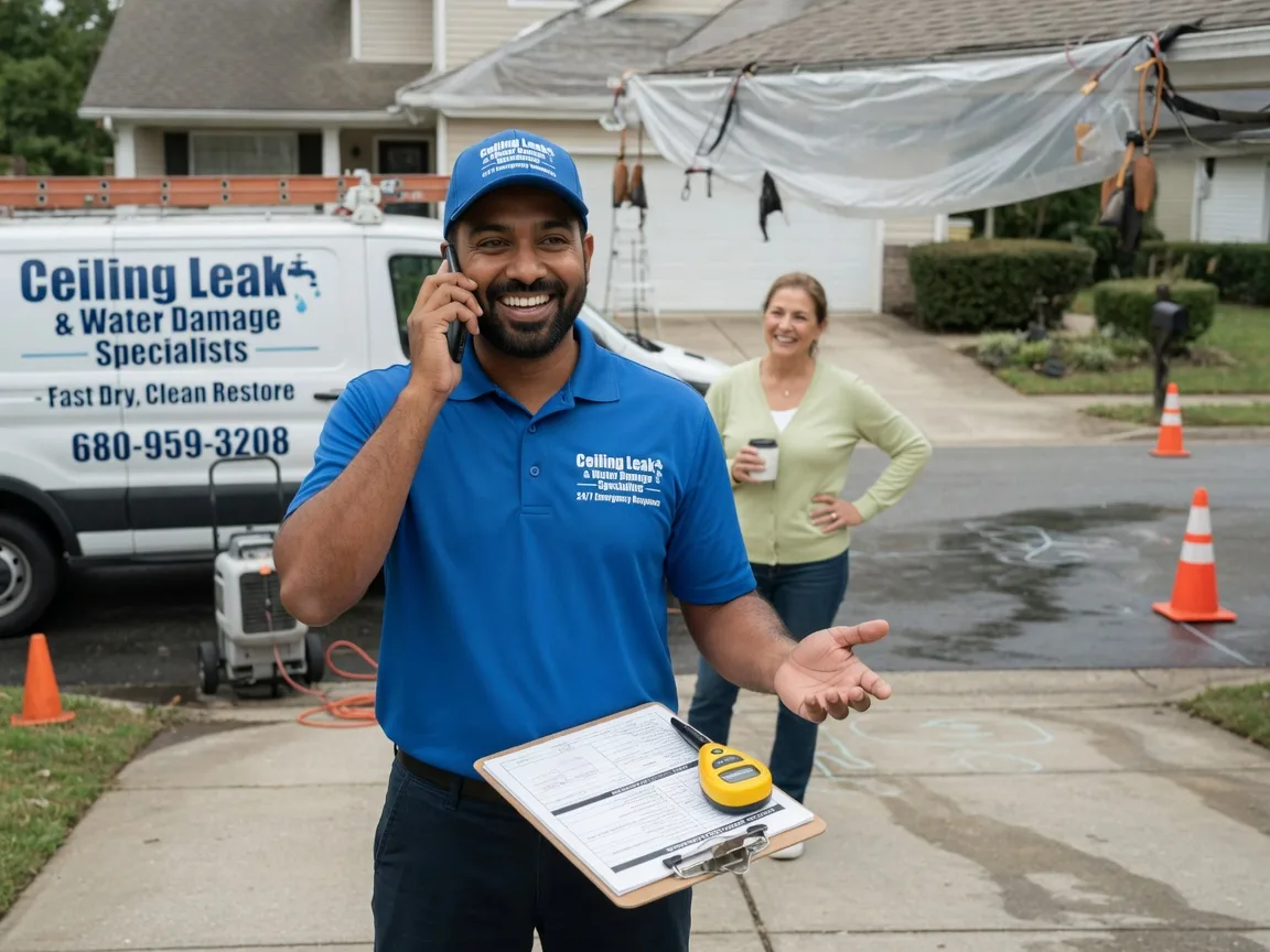 Ceiling Leak Cleanup Comstock, WI FAQs